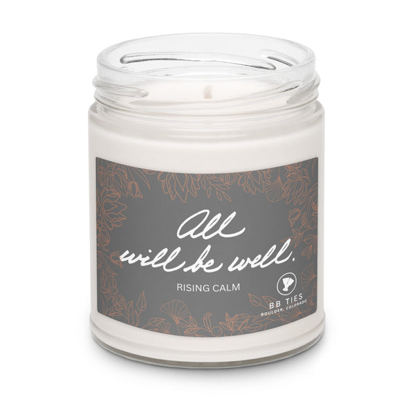 ALL WILL BE WELL Candle